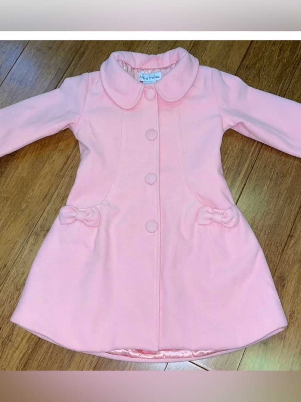 Chasing Fireflies girls pink winter coat with satin lining Size 10 like new!